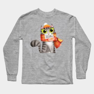 Christmas Cat Long Sleeve T-Shirt